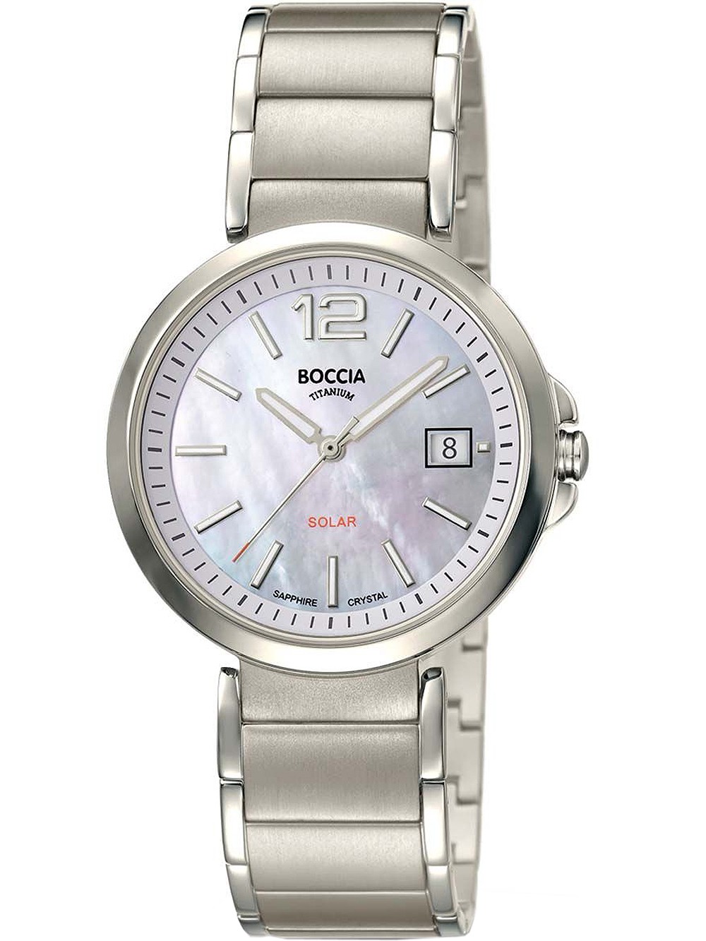 orologio donna Boccia 3332-01 Ladies Watch Solar Titanium 35mm 5ATM