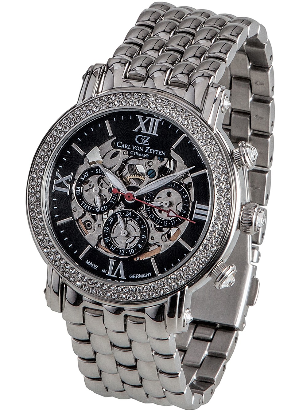 orologio donna Carl von Zeyten CVZ0062BKMS Kniebis Automatic 40mm 5ATM