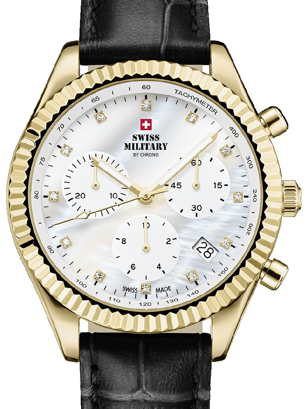 orologio donna Swiss Military SM30207.07 Elegant Chronograph Ladies Watch 38mm 5ATM