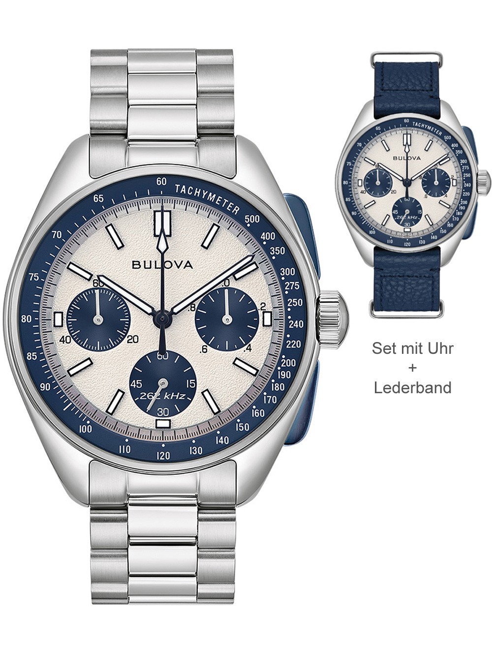 orologio uomo Bulova 98K112 Lunar Pilot Special Edit. Chronograph mens watch 44mm 5ATM