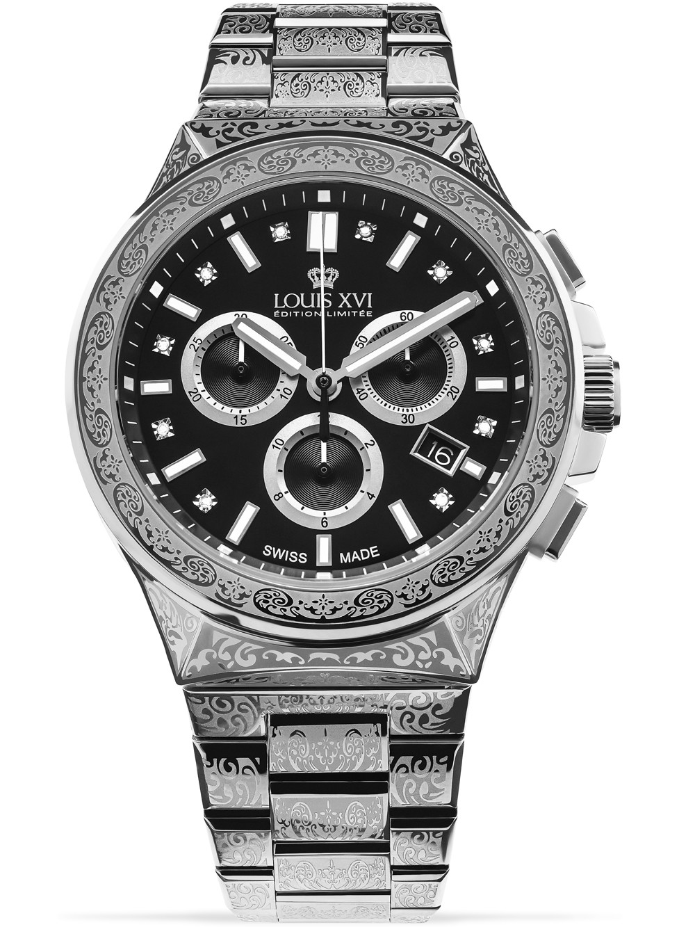 orologio uomo Louis XVI LXVI1214 Le Monarque Chronograph 42mm 5ATM