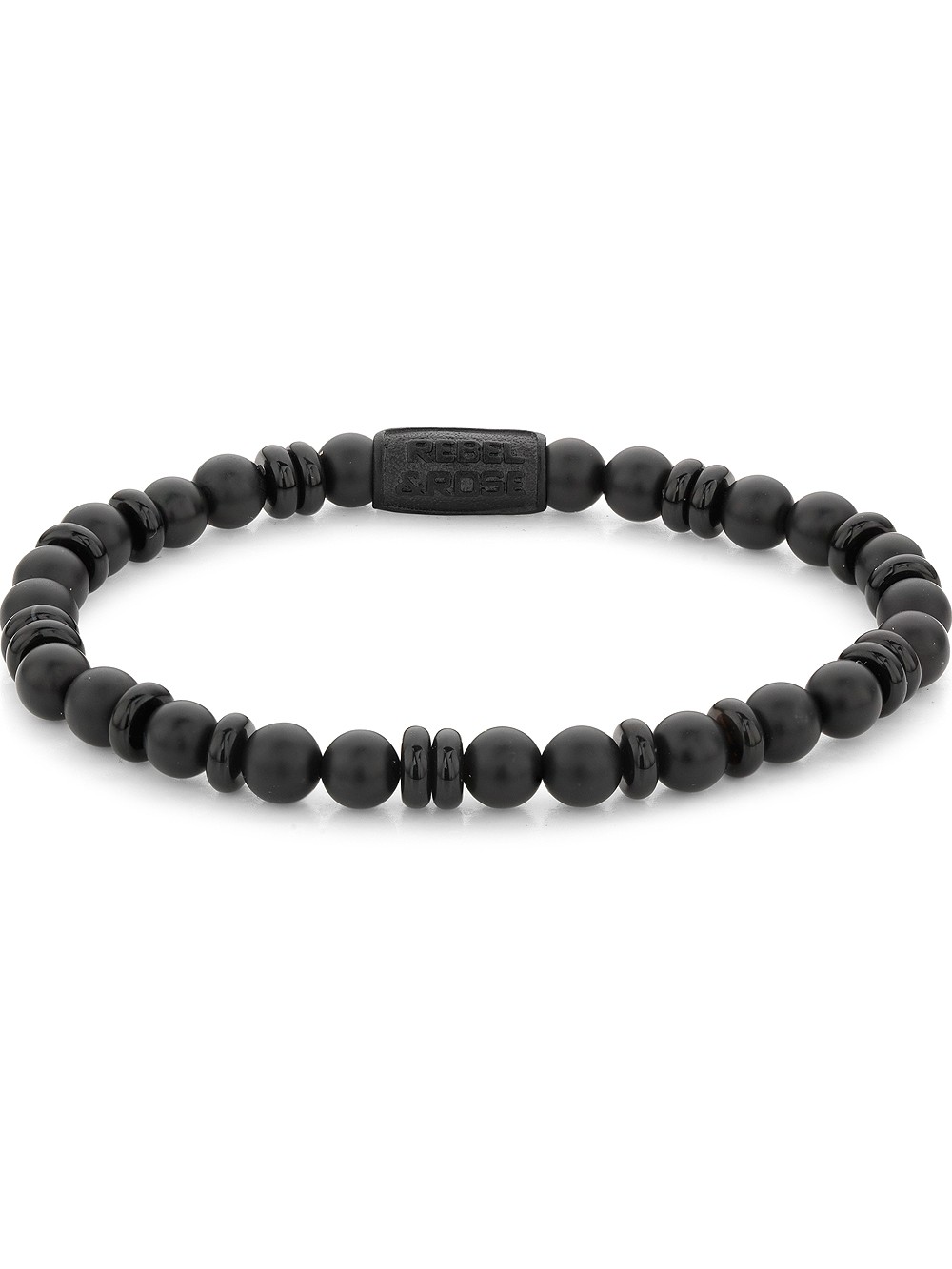 bracciale uomo Rebel & Rose Bracelet All-Black RR-60107-B-L mens