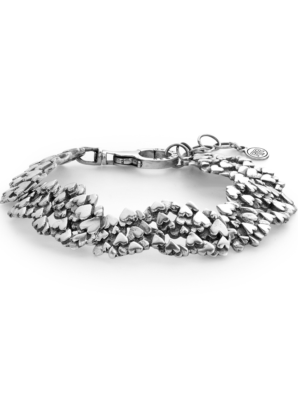 bracciale donna Rebel & Rose Bracelet Hearts & Hearts RR-BR024-S-XSSM ladies