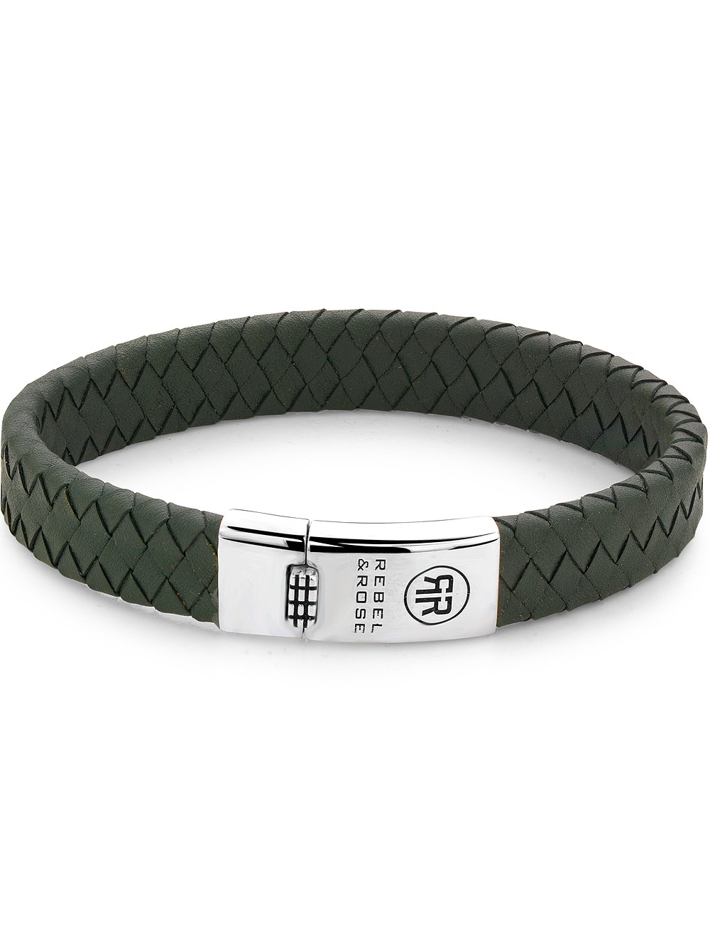 bracciale uomo Rebel & Rose Bracelet Braided Flat RR-L0148-S-L+ mens