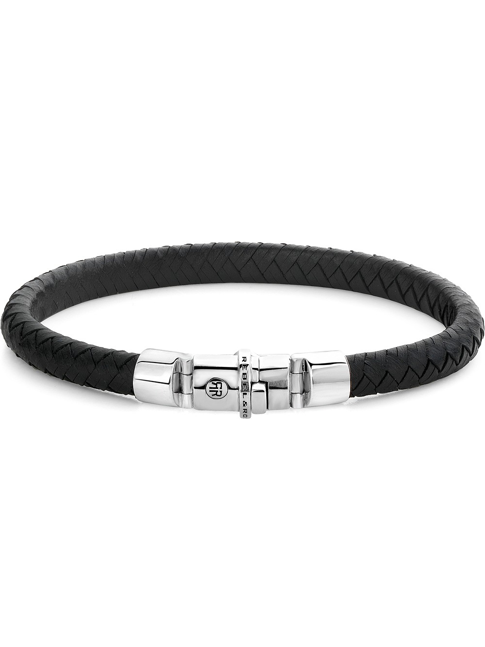 bracciale uomo Rebel & Rose Bracelet Half Round Braided RR-L0133-S-L mens