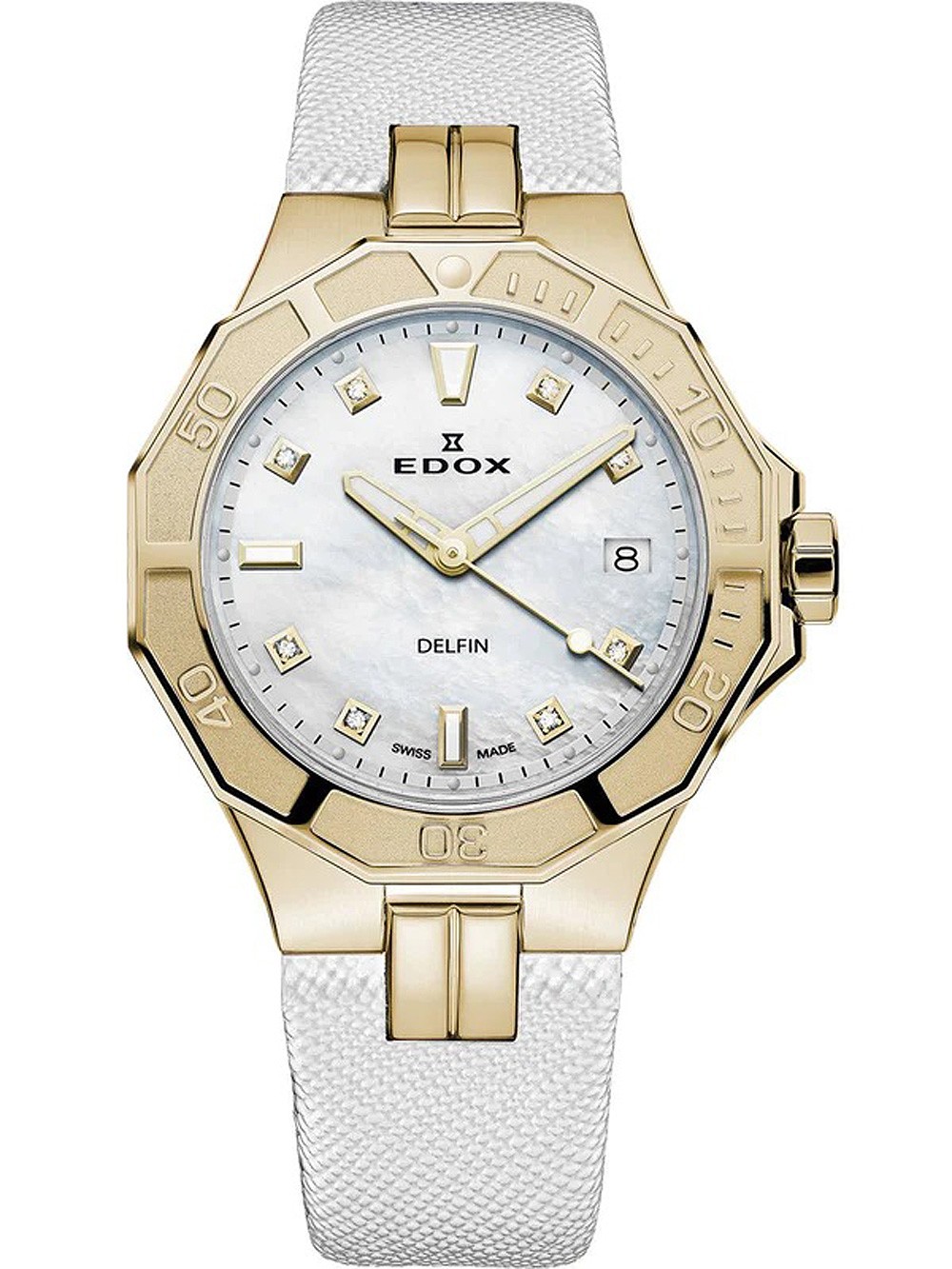 orologio donna Edox 53020-37JC-NADD Delfin Diver Ladies Watch 38mm 20ATM