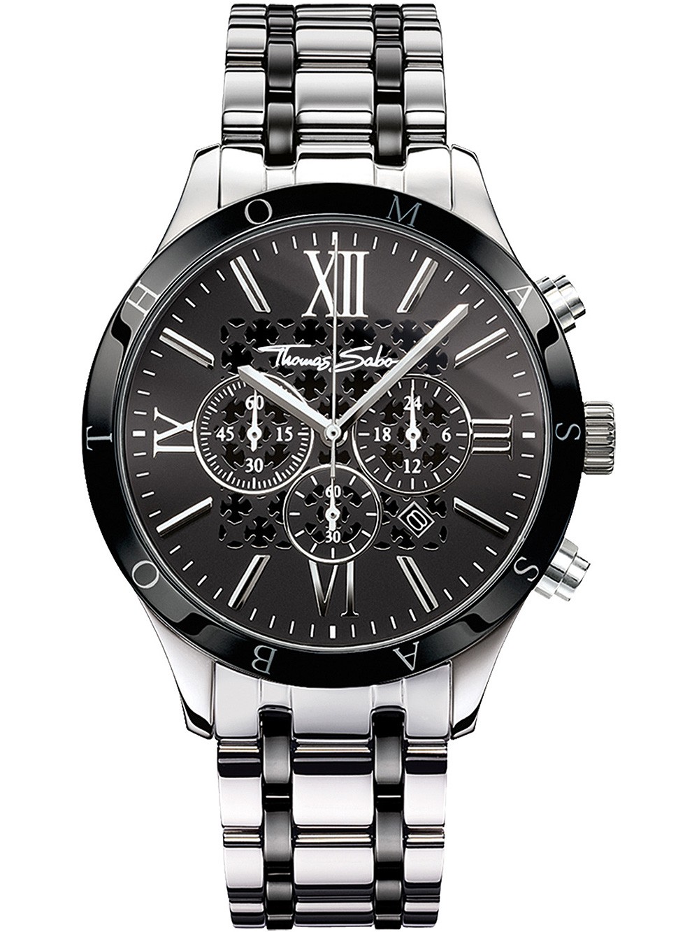 orologio uomo Thomas Sabo WA0139-222-203 Rebel Urban Chronograph Mens Watch 43mm 5ATM