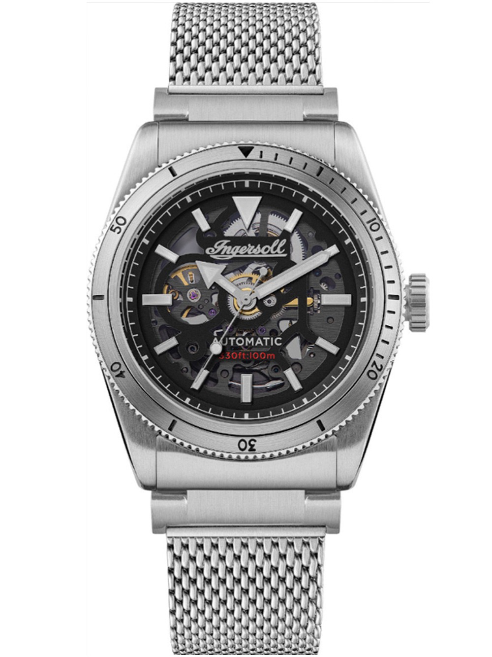 orologio uomo Ingersoll I13903 The Scovill Automatic Mens Watch 43mm 10ATM
