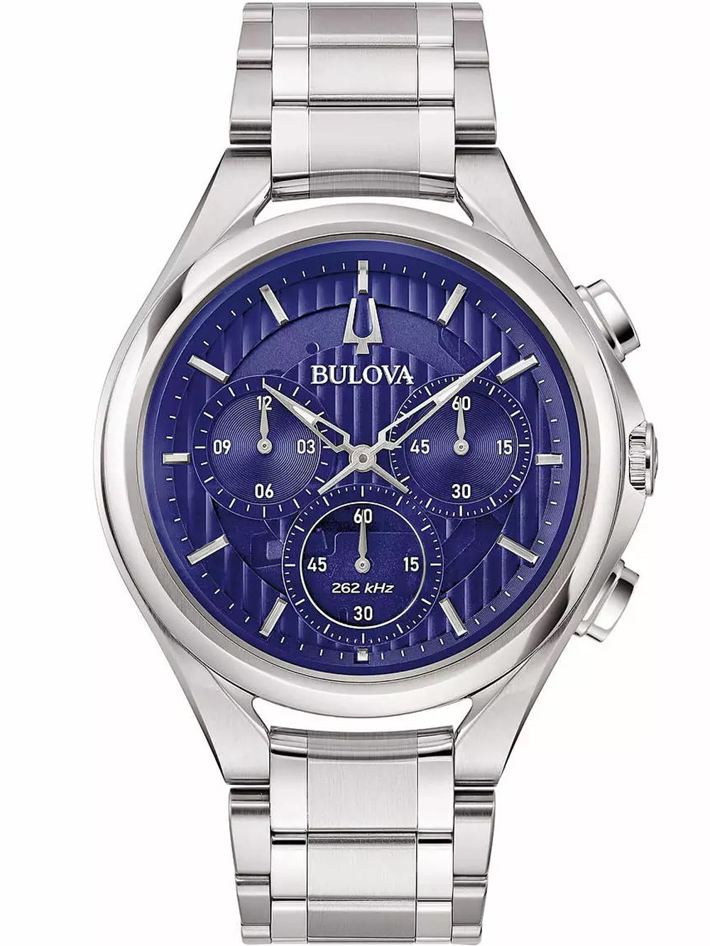 orologio uomo Bulova 96A302 Curv Mens Watch Chronograph 45mm 3ATM