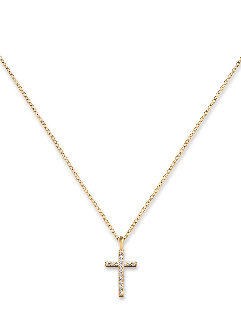 collana donna Engelsrufer ERN-LILCROSS-ZI-G Cross Ladies Necklace 38mm, adjustable