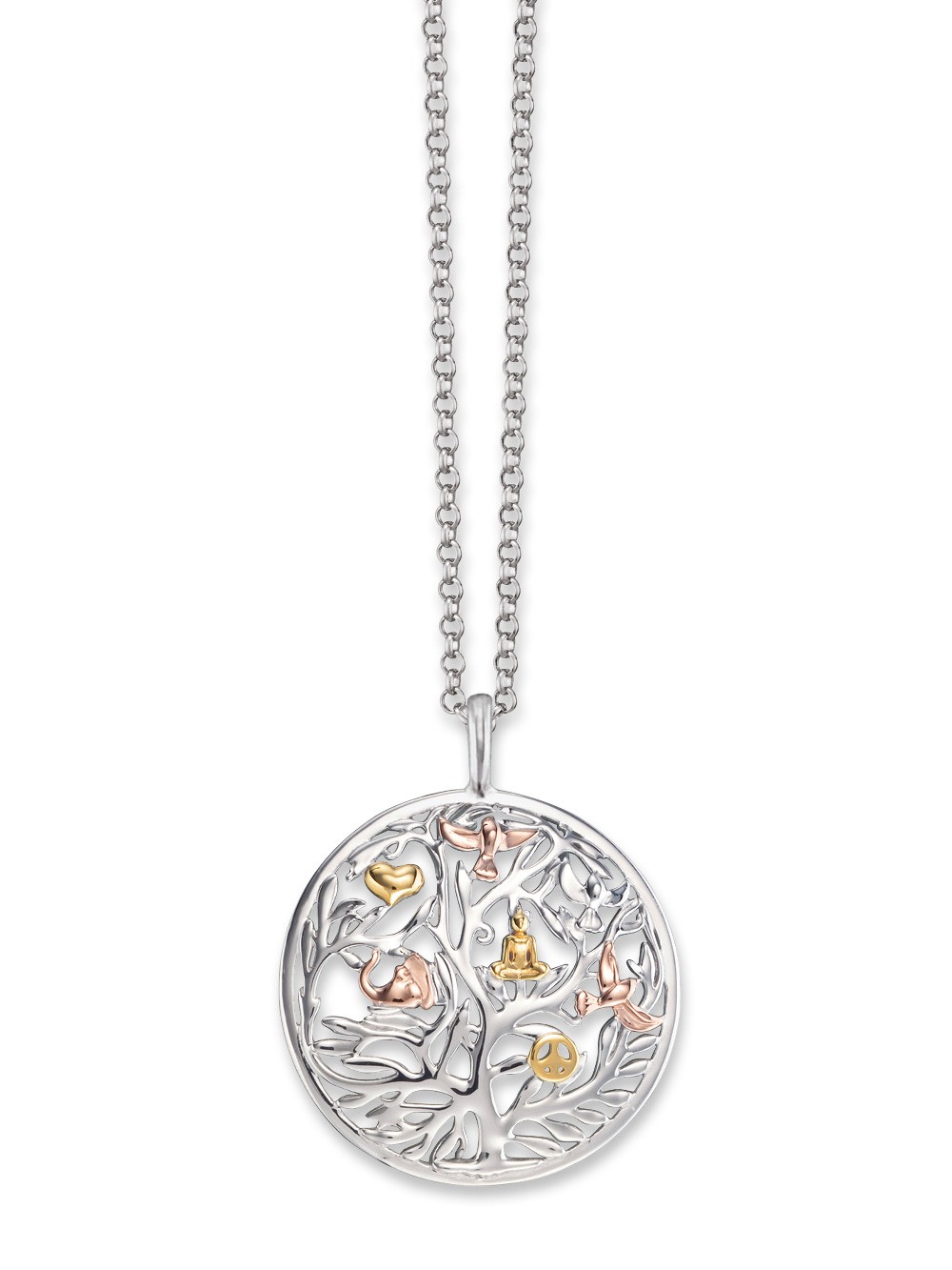 collana donna Engelsrufer ERN-TREE-TRICO Tree of Life Ladies Necklace 45cm, adjustable