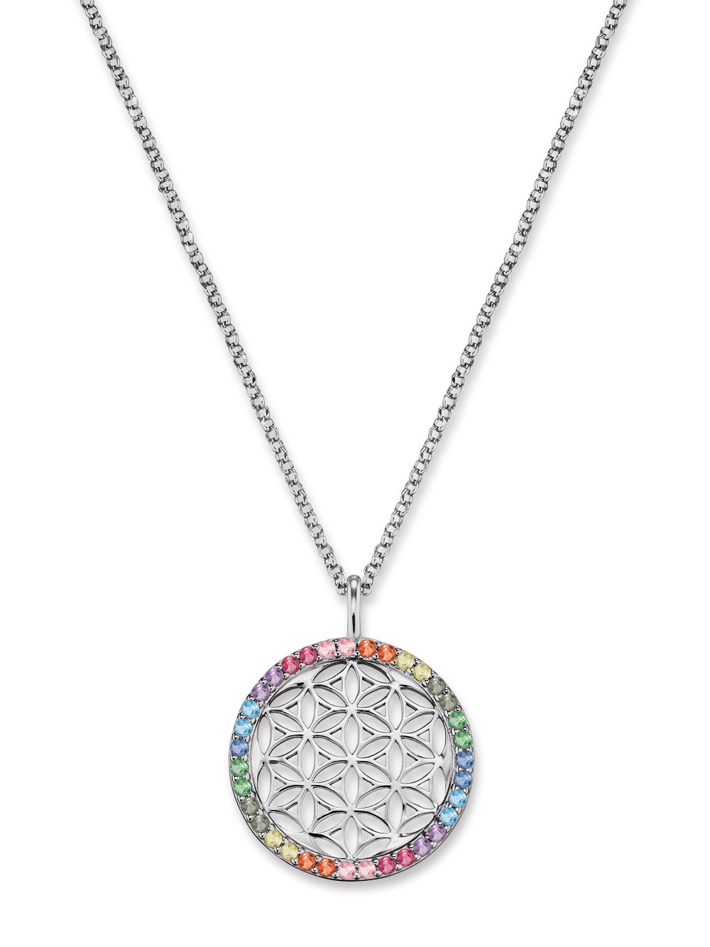 collana donna Engelsrufer ERN-LILLIFL-ZIM Flower of Life Ladies Necklace 45cm, adjustable