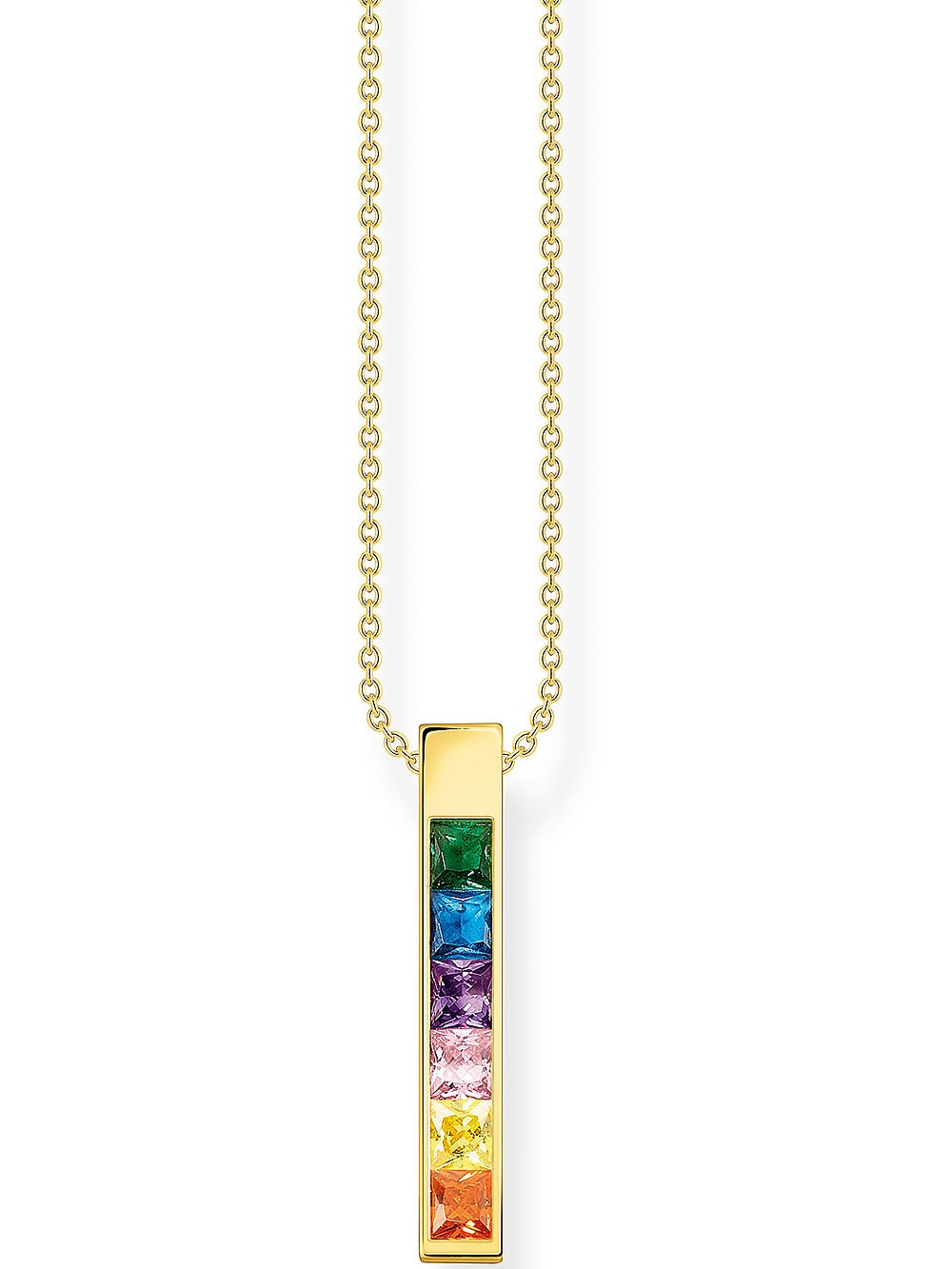collana donna Thomas Sabo KE2113-971-7 Stone Rainbow Ladies Necklace, adjustable