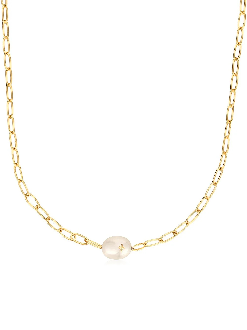 collana donna ANIA HAIE N043-05G Pearl Power Ladies Necklace, adjustable