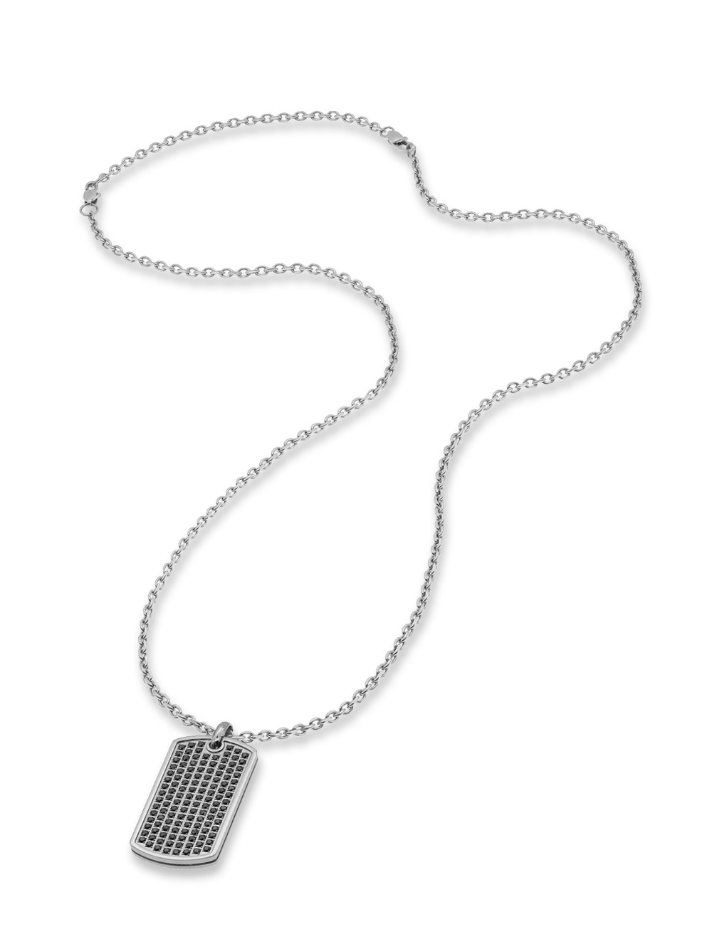 collana uomo Save Brave SBN-GARETT-ZI-BK Mens Necklace 50cm, adjustable