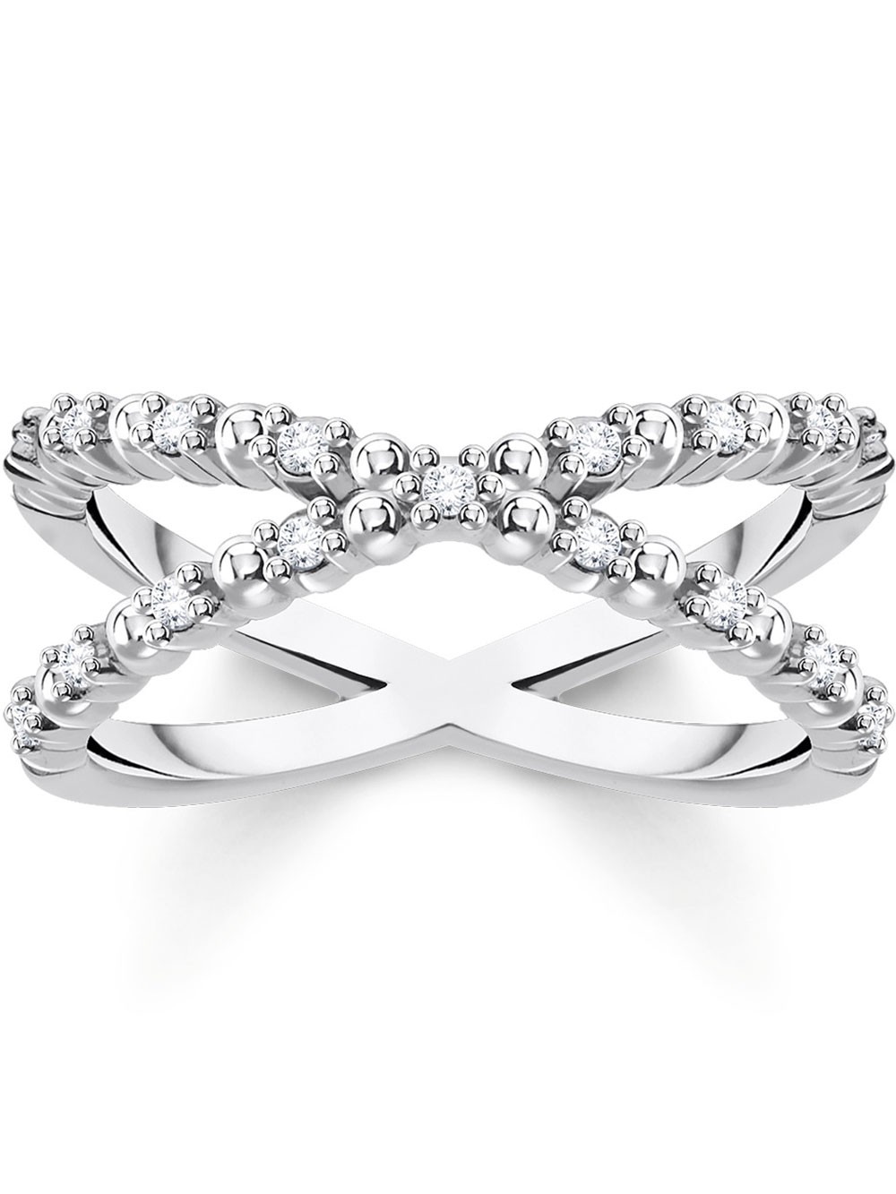 anello donna Thomas Sabo Ladies Ring TR2318-051-14-56 balls size 56