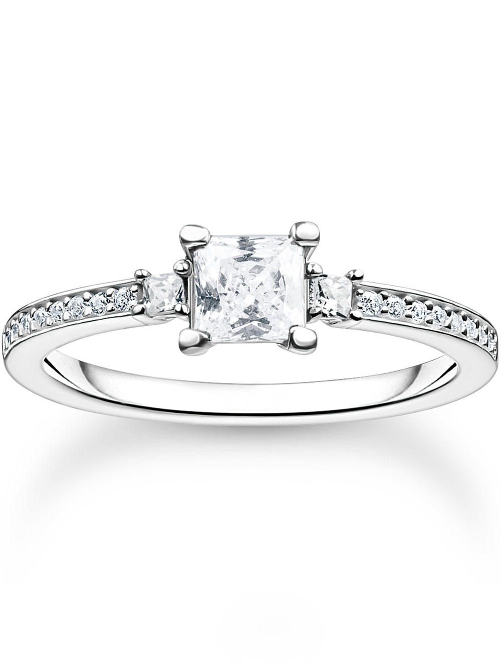 anello donna Thomas Sabo Ladies Ring TR2397-051-14-52 Pave size 52