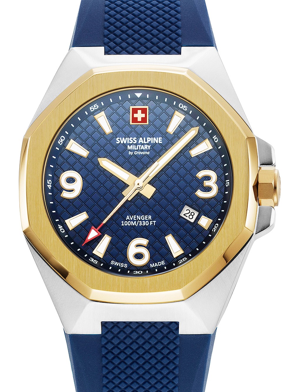 orologio uomo Swiss Alpine Military 7005.1845 Typhoon Mens Watch 42mm 10ATM