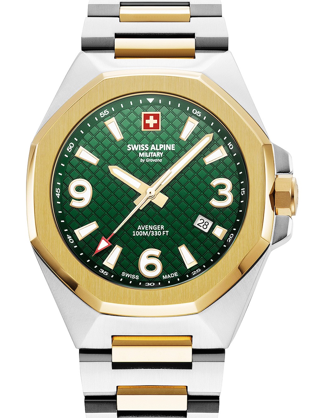 orologio uomo Swiss Alpine Military 7005.1144 Typhoon Mens Watch 42mm 10ATM