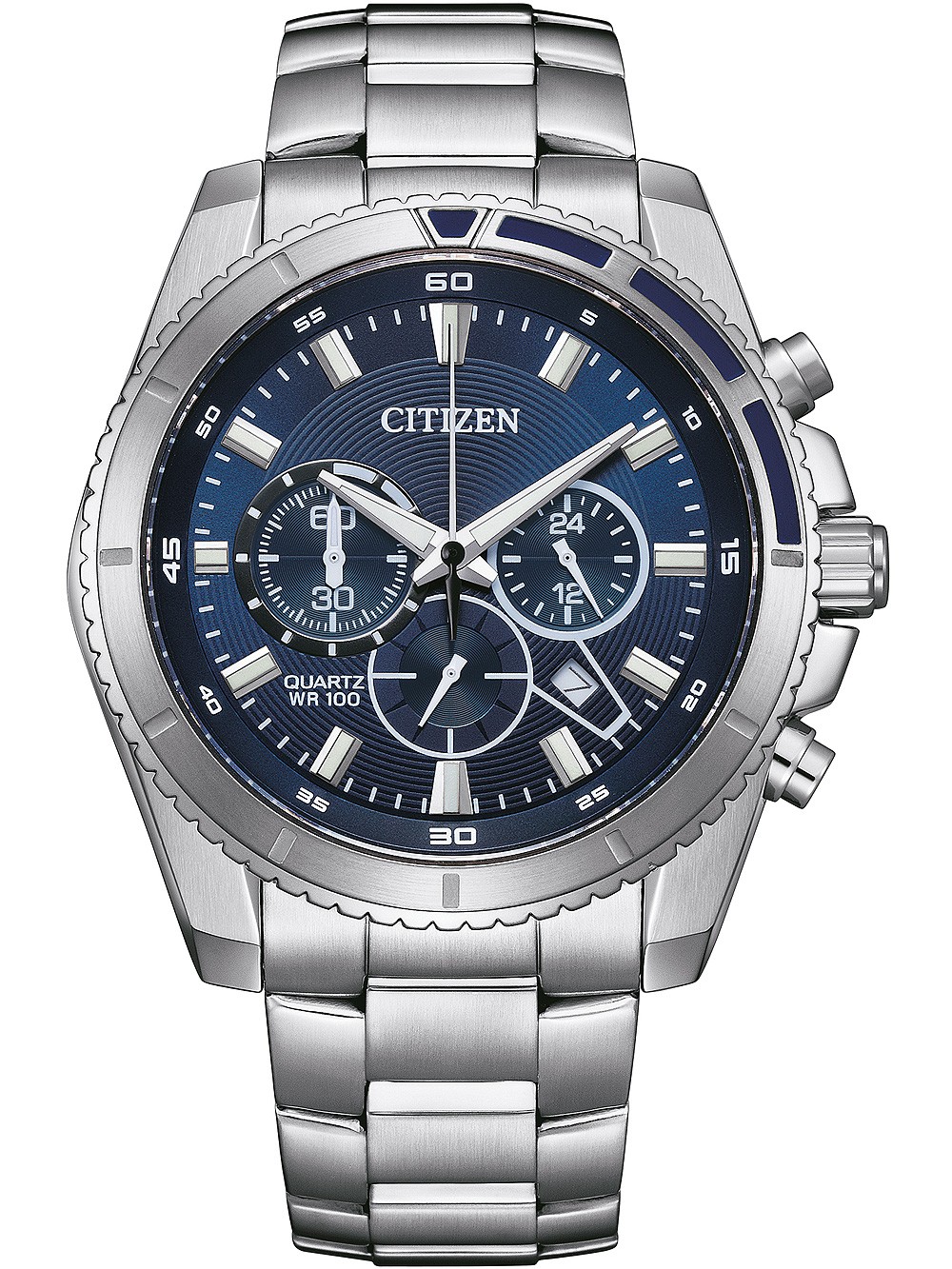 orologio uomo Citizen AN8201-57L Quartz Chronograph Mens Watch 44mm