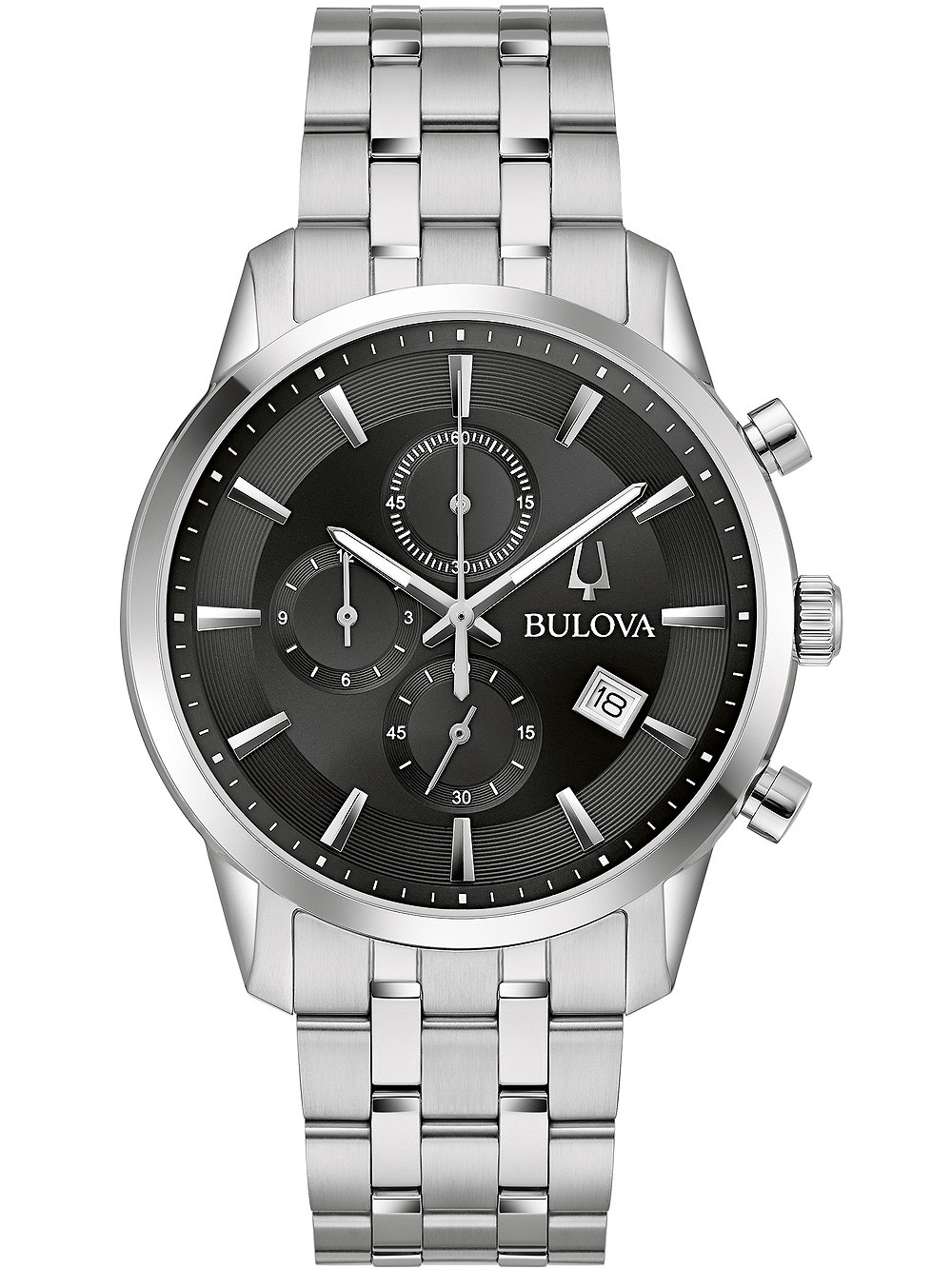 orologio uomo Bulova 96B412 Sutton Chronograph Mens Watch 41mm 3ATM