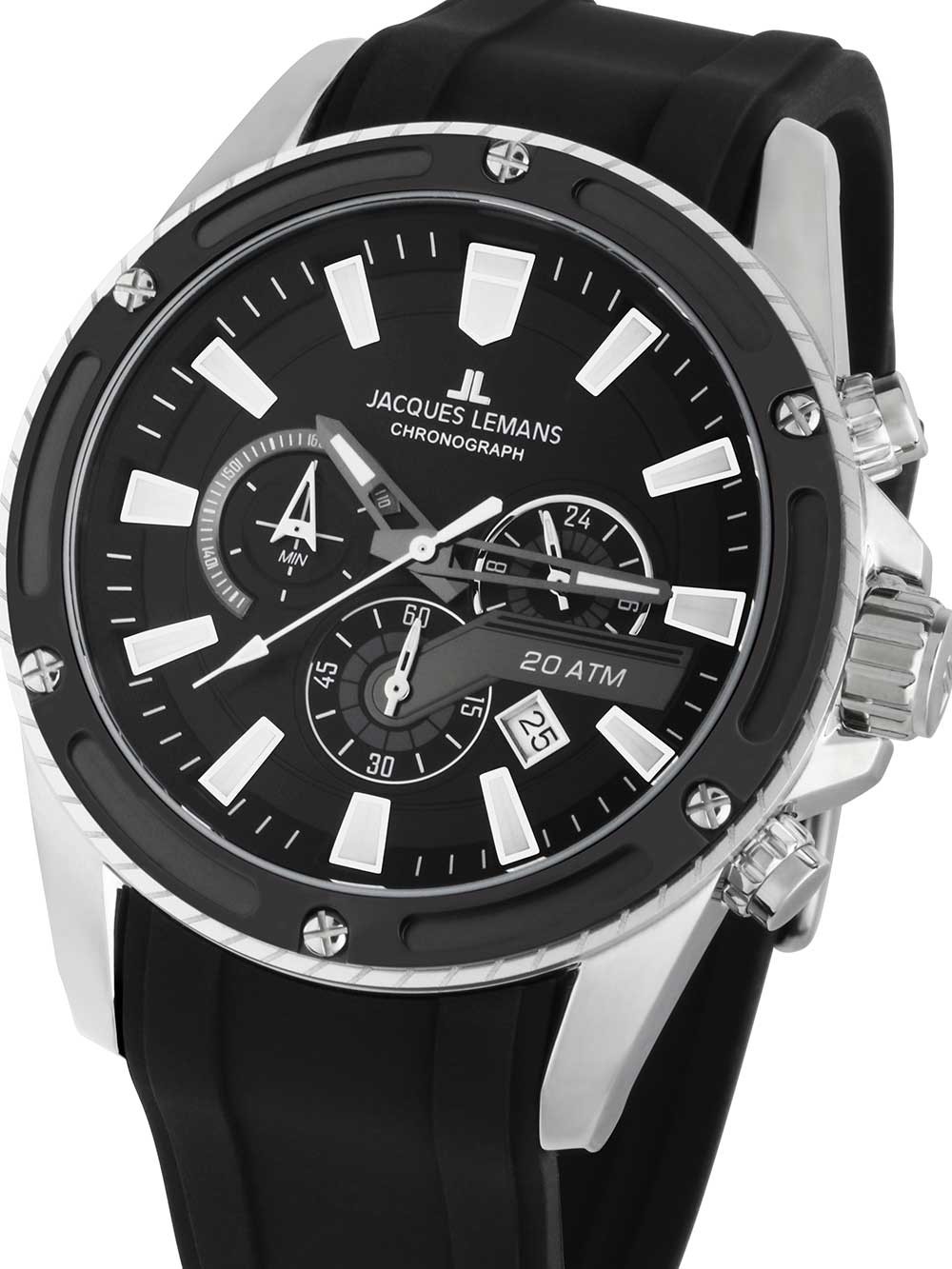 orologio uomo Jacques Lemans 1-2141A Liverpool Chronograph Mens Watch 48mm 20ATM