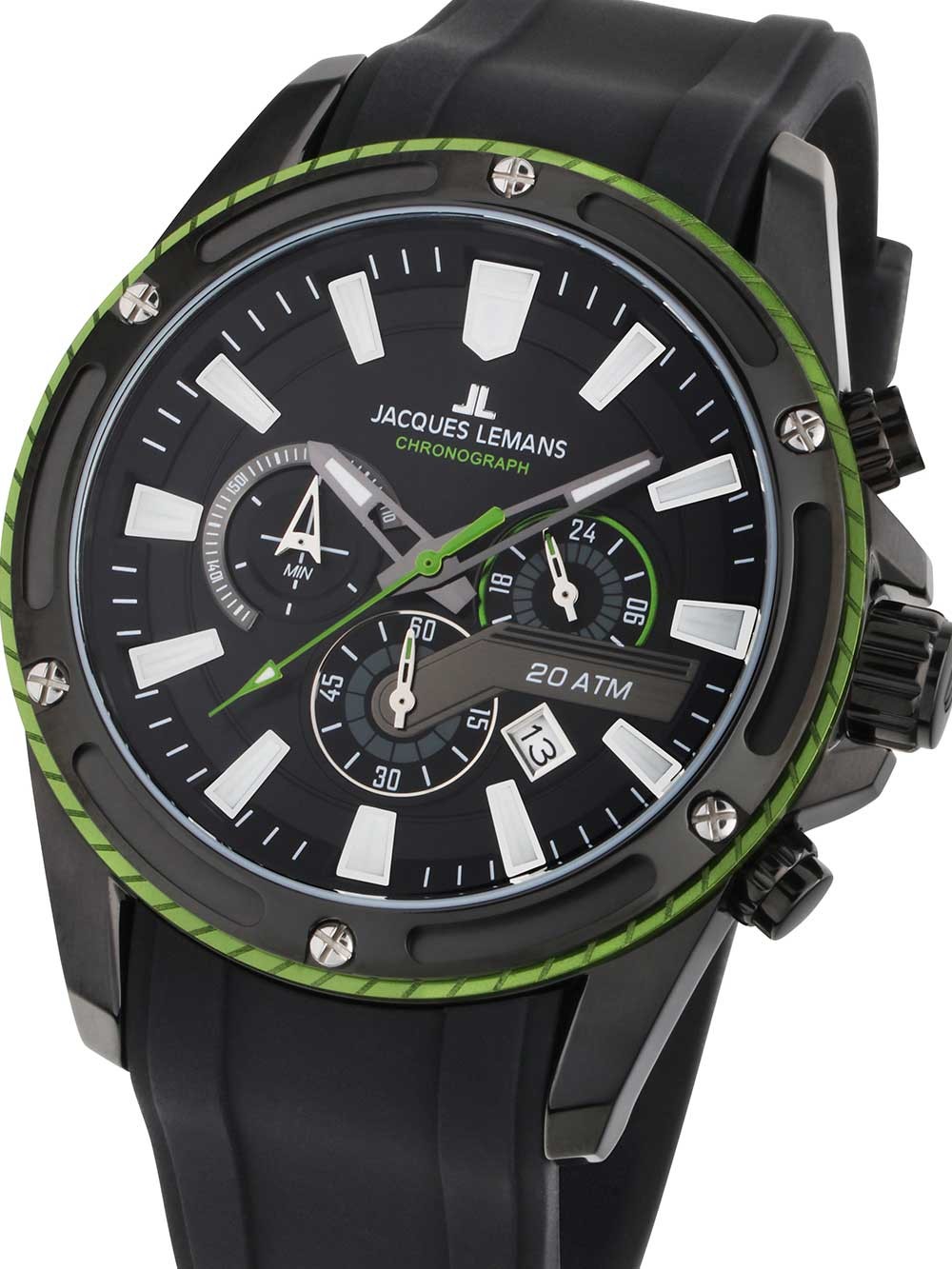 orologio uomo Jacques Lemans 1-2141C Liverpool Chronograph Mens Watch 48mm 20ATM