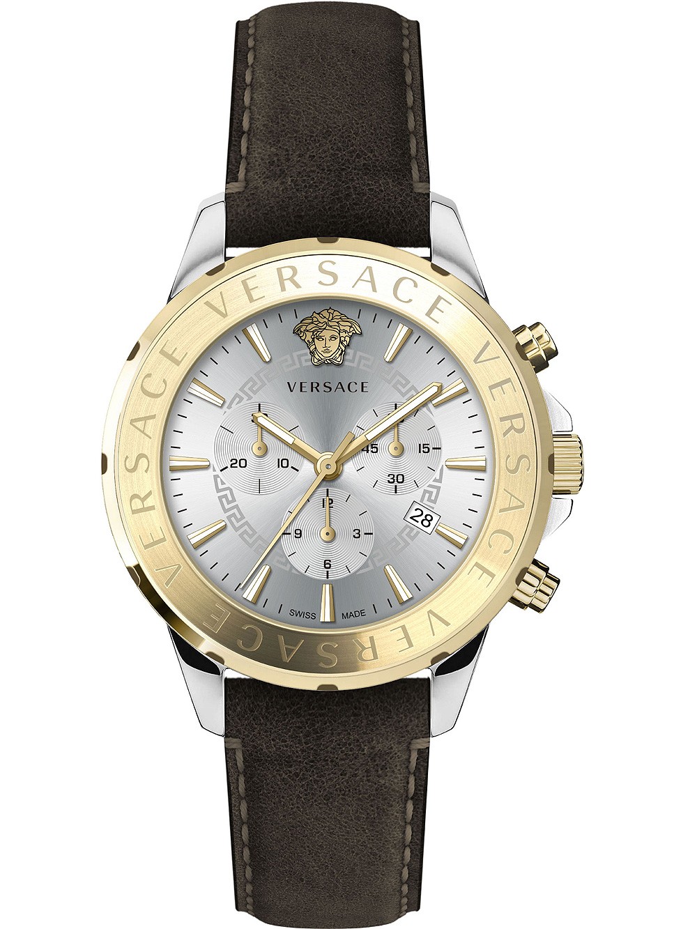 orologio uomo Versace VEV601323 Signature Chronograph Mens Watch 44mm 5ATM