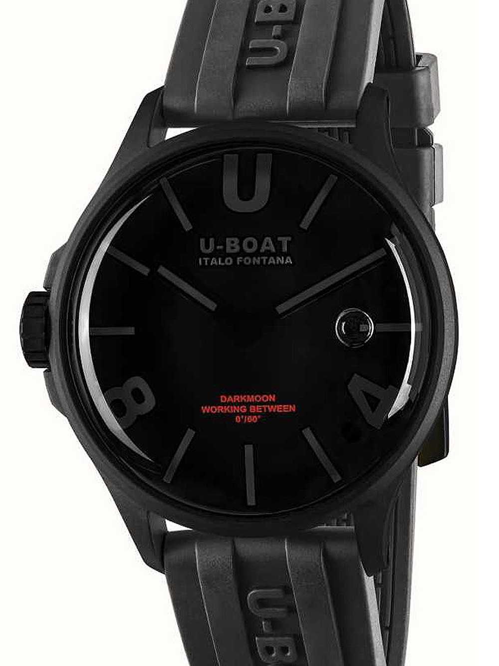 orologio uomo U-Boat 9545 Darkmoon Black PVD Mens Watch 40mm 5ATM