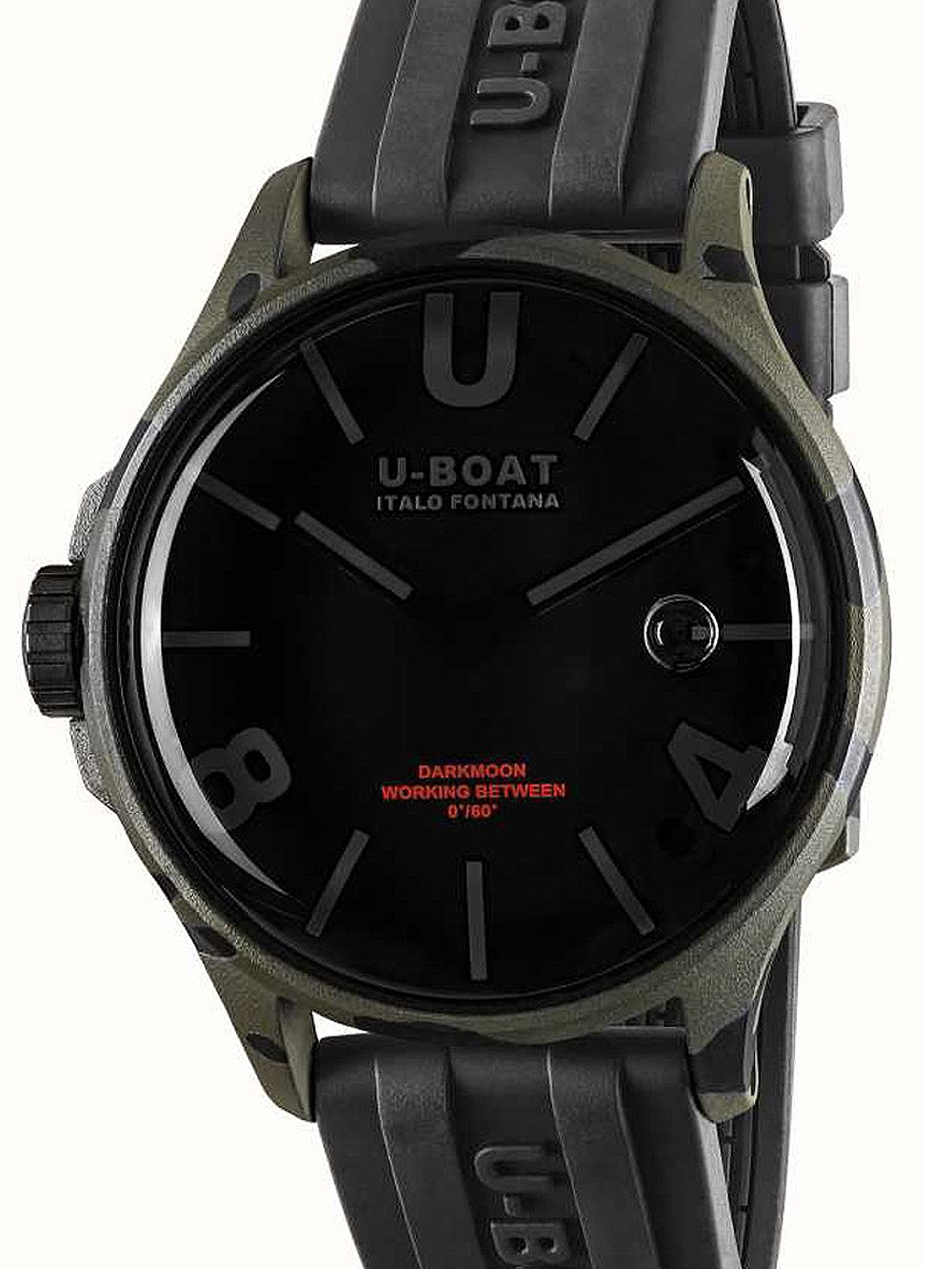 orologio uomo U-Boat 9553 Darkmoon Grey Camouflage Mens Watch 44mm 5ATM