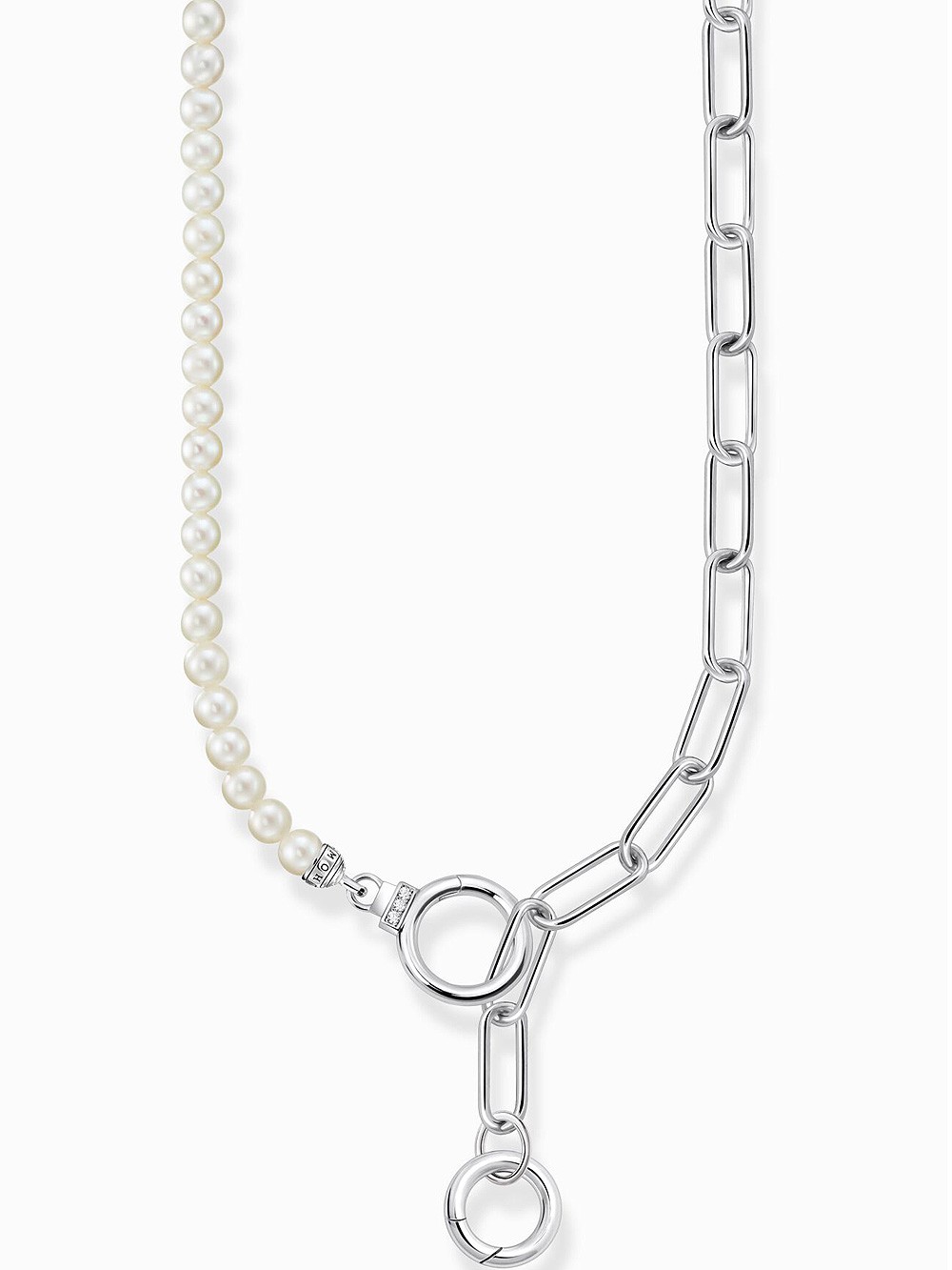 collana donna Thomas Sabo KE2193-167-14 Ladies necklace freshwater pearls & link chain, adjustable
