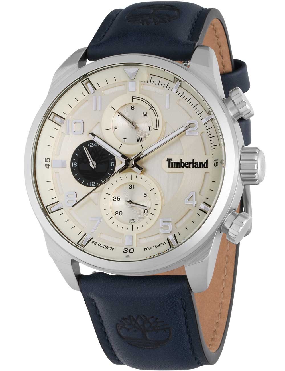 orologio uomo Timberland TDWGF2201105 Henniker II men's watch 47mm 5ATM
