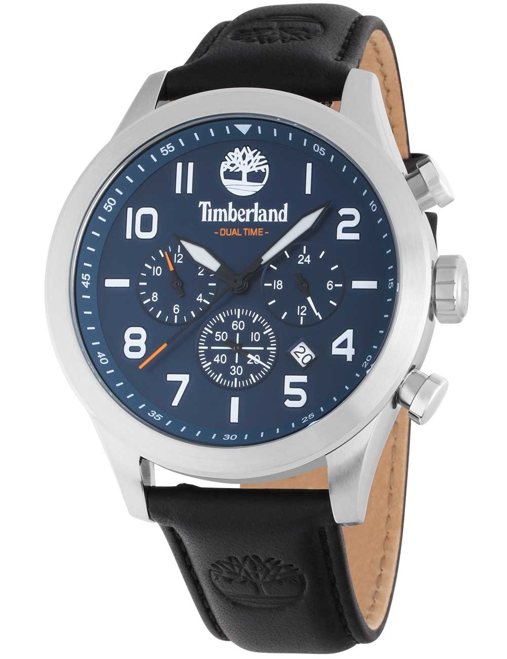 orologio uomo Timberland TDWGF0009702 Ashmont Dual Time Chronograph Mens Watch 46mm 5ATM