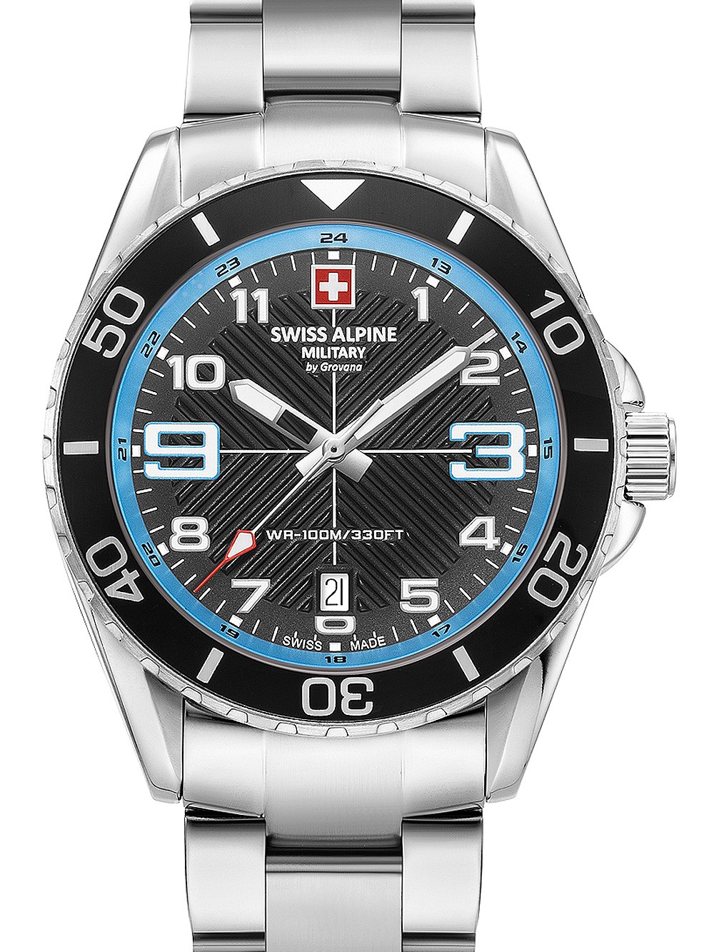 orologio uomo Swiss Alpine Military 7029.1131 Raptor Mens Watch 42mm 10ATM