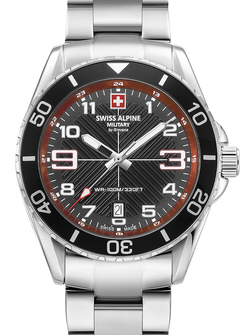 orologio uomo Swiss Alpine Military 7029.1136 Raptor Mens Watch 42mm 10ATM