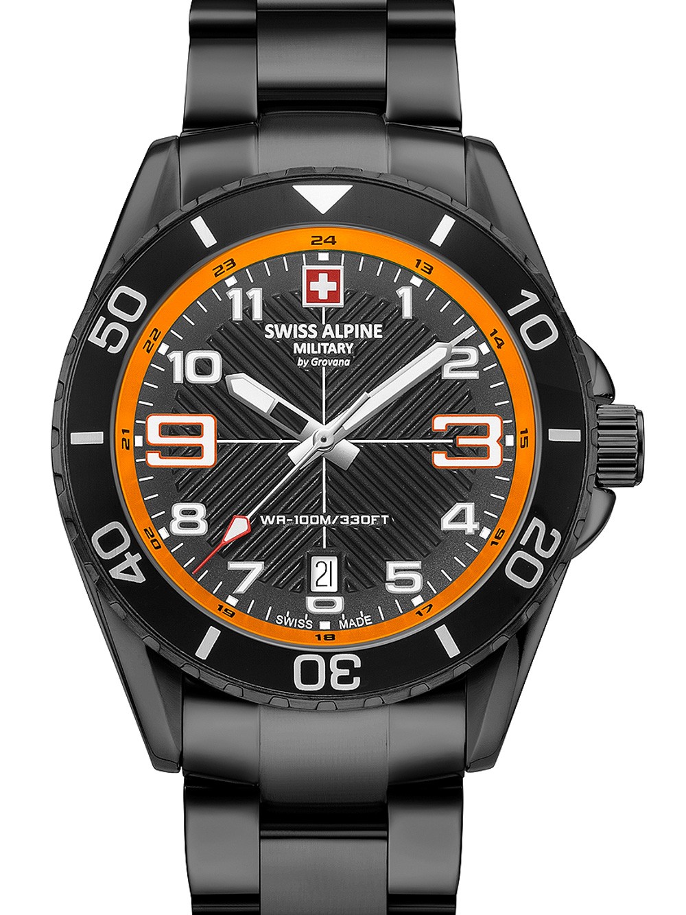 orologio uomo Swiss Alpine Military 7029.1179 Raptor Mens Watch 42mm 10ATM