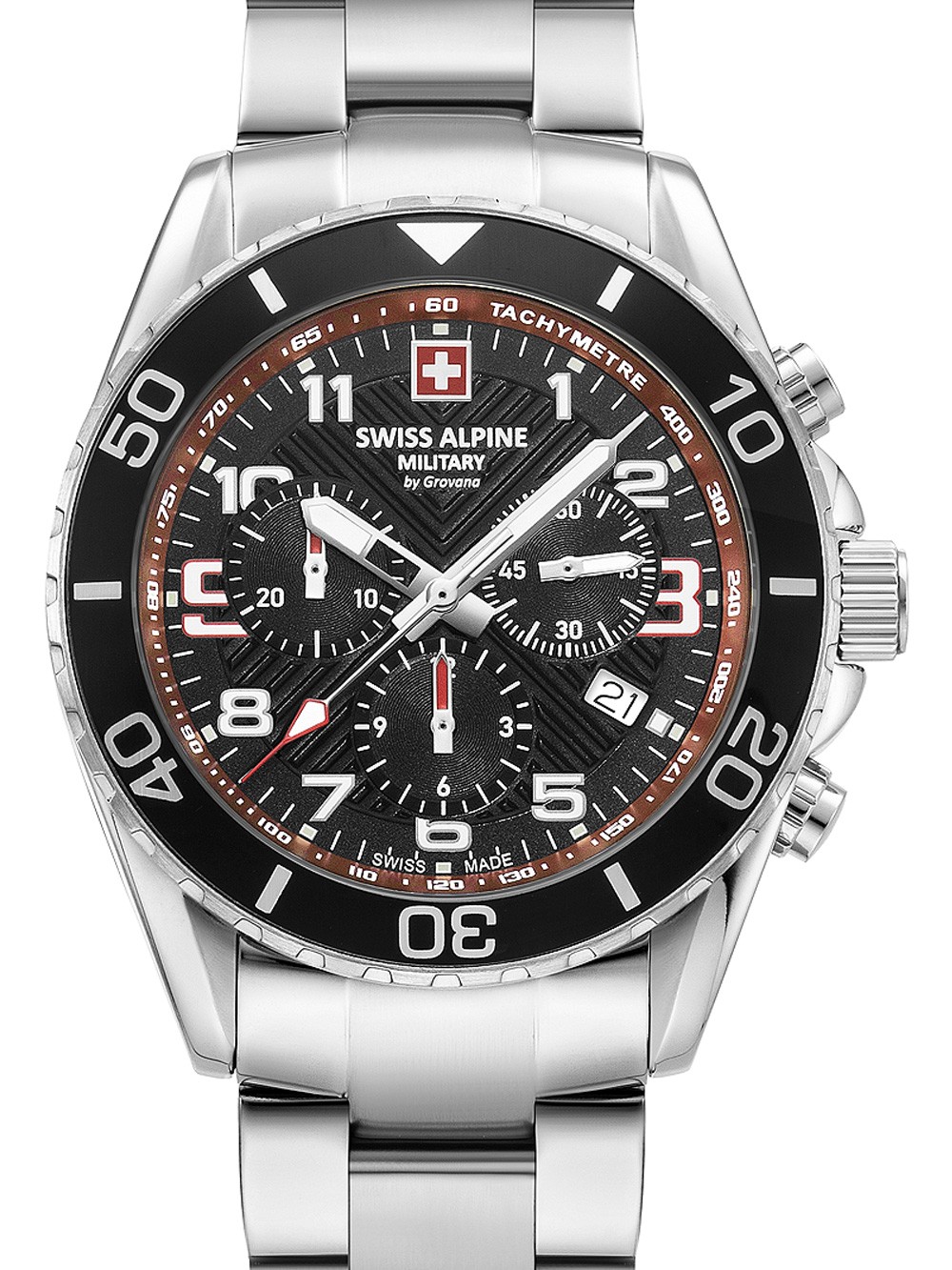 orologio uomo Swiss Alpine Military 7029.9136 Raptor Chronograph Mens Watch 42mm