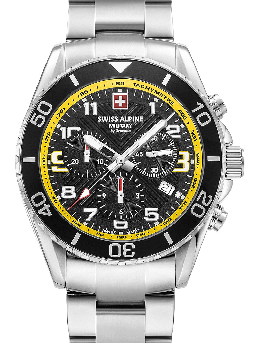 orologio uomo Swiss Alpine Military 7029.9138 Raptor Chronograph Mens Watch 42mm