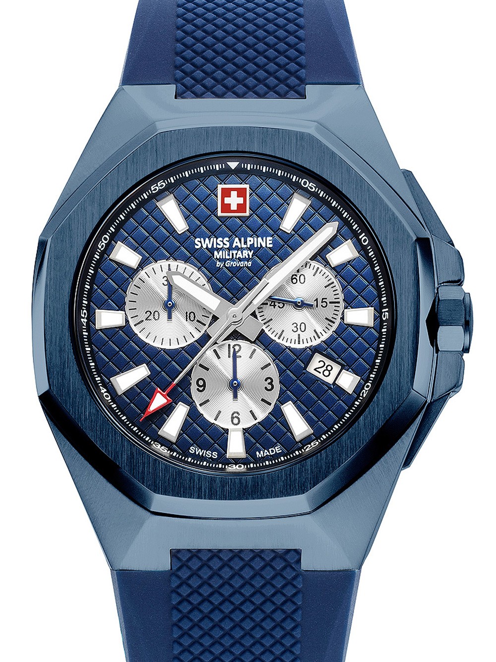 orologio uomo Swiss Alpine Military 7005.9895 Typhoon Chronograph Mens Watch 42mm 10ATM