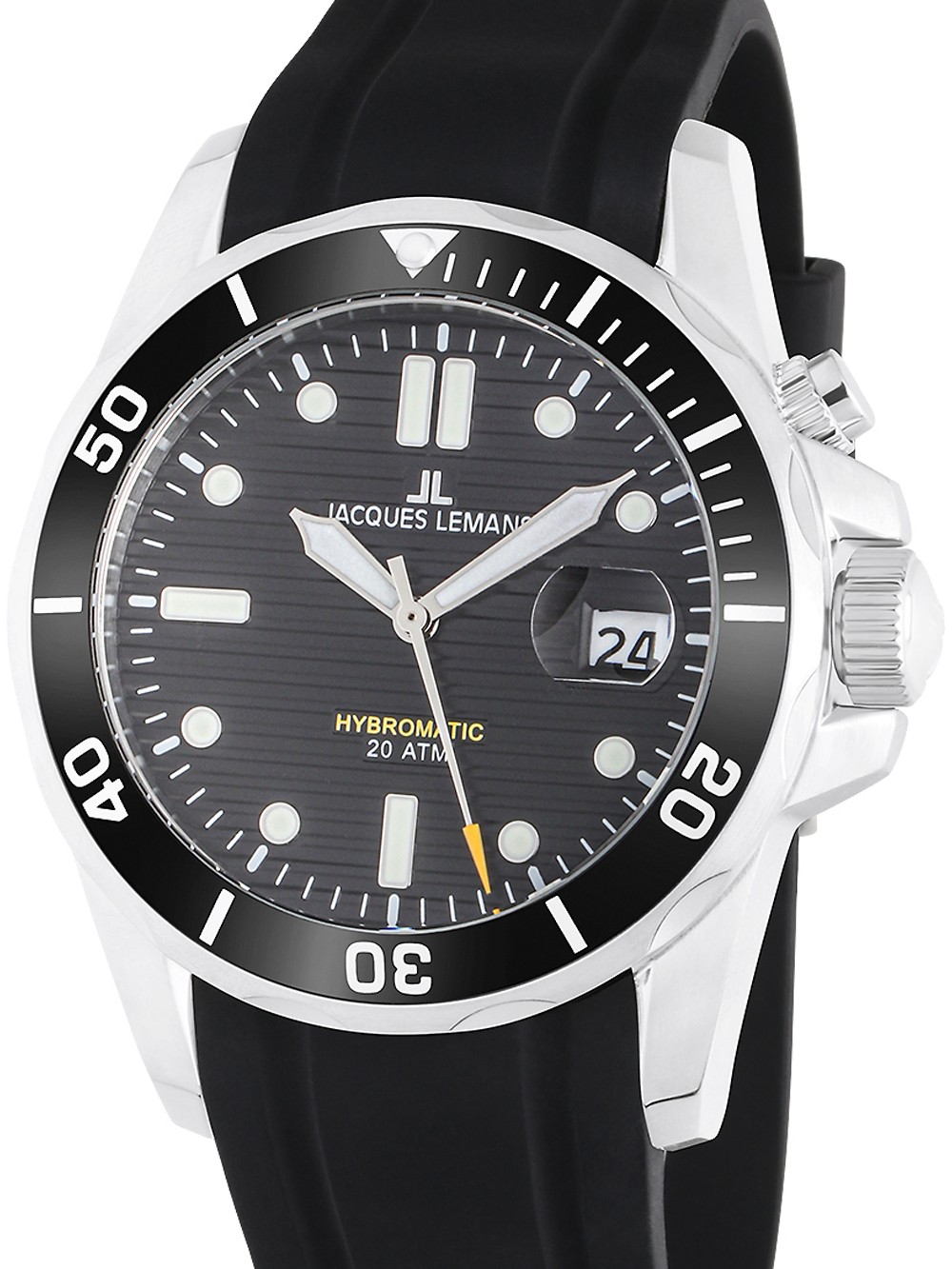 orologio uomo Jacques Lemans 1-2170A Hybromatic Diver Mens Watch 41mm 20ATM