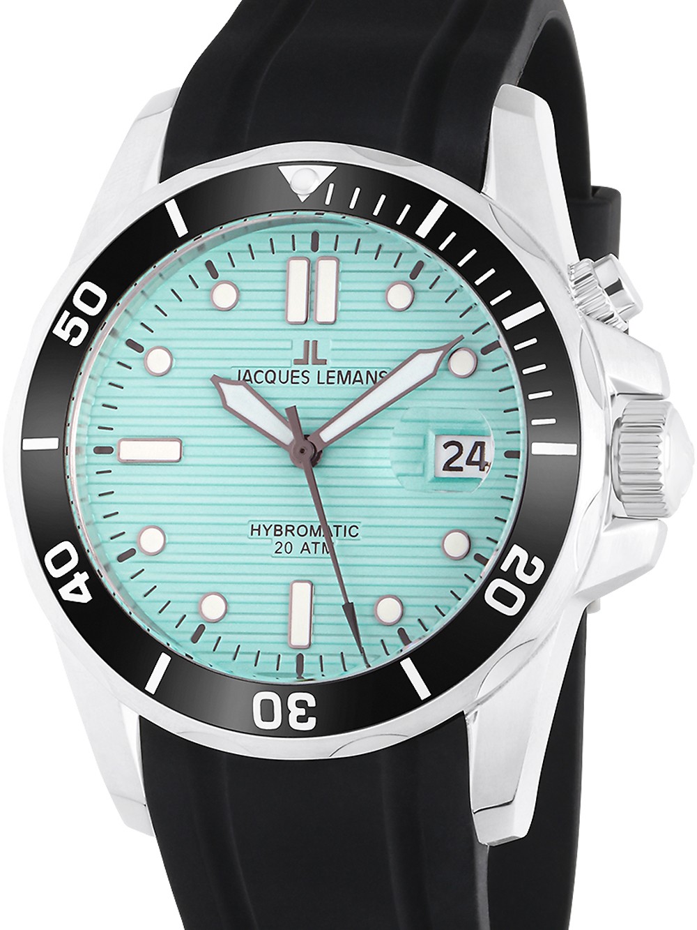 orologio uomo Jacques Lemans 1-2170C Hybromatic Diver Mens Watch 41mm 20ATM