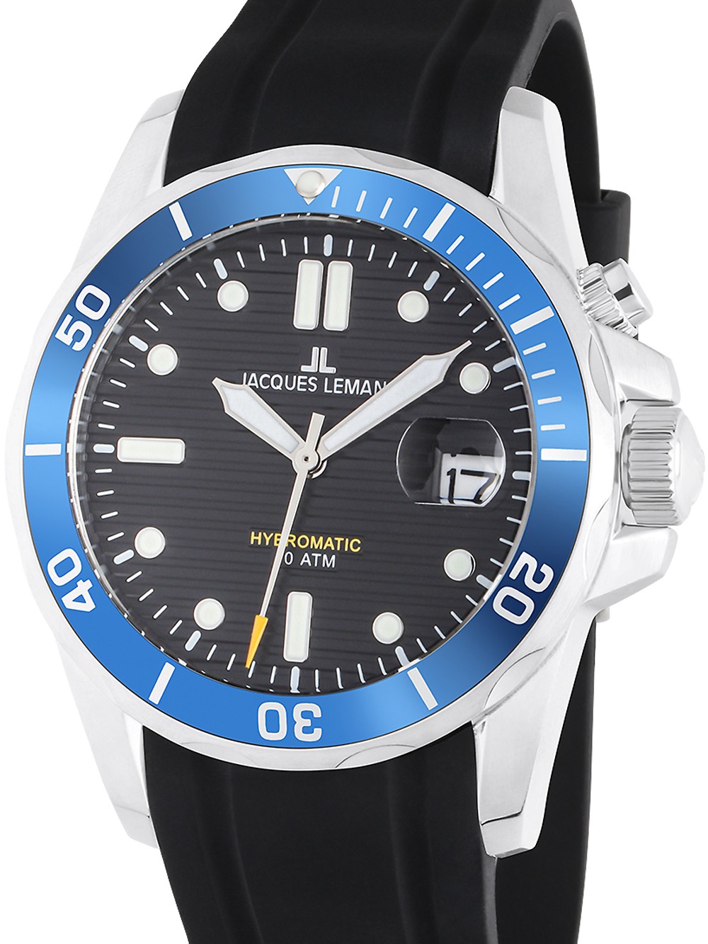 orologio uomo Jacques Lemans 1-2170D Hybromatic Diver Mens Watch 41mm 20ATM