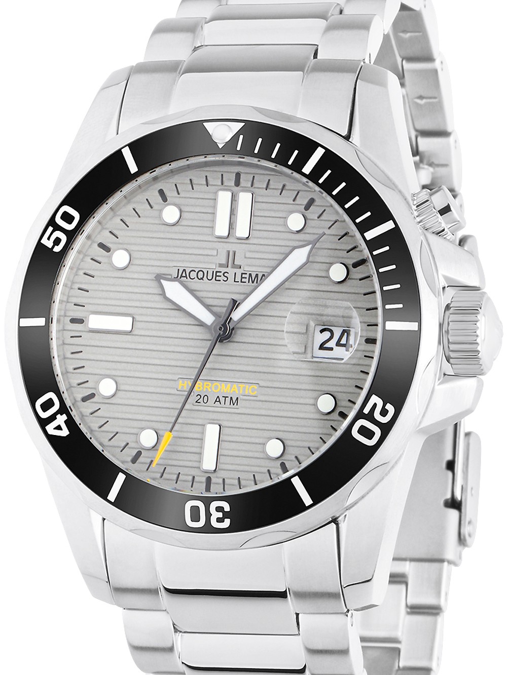 orologio uomo Jacques Lemans 1-2170H Hybromatic Diver Mens Watch 41mm 20ATM