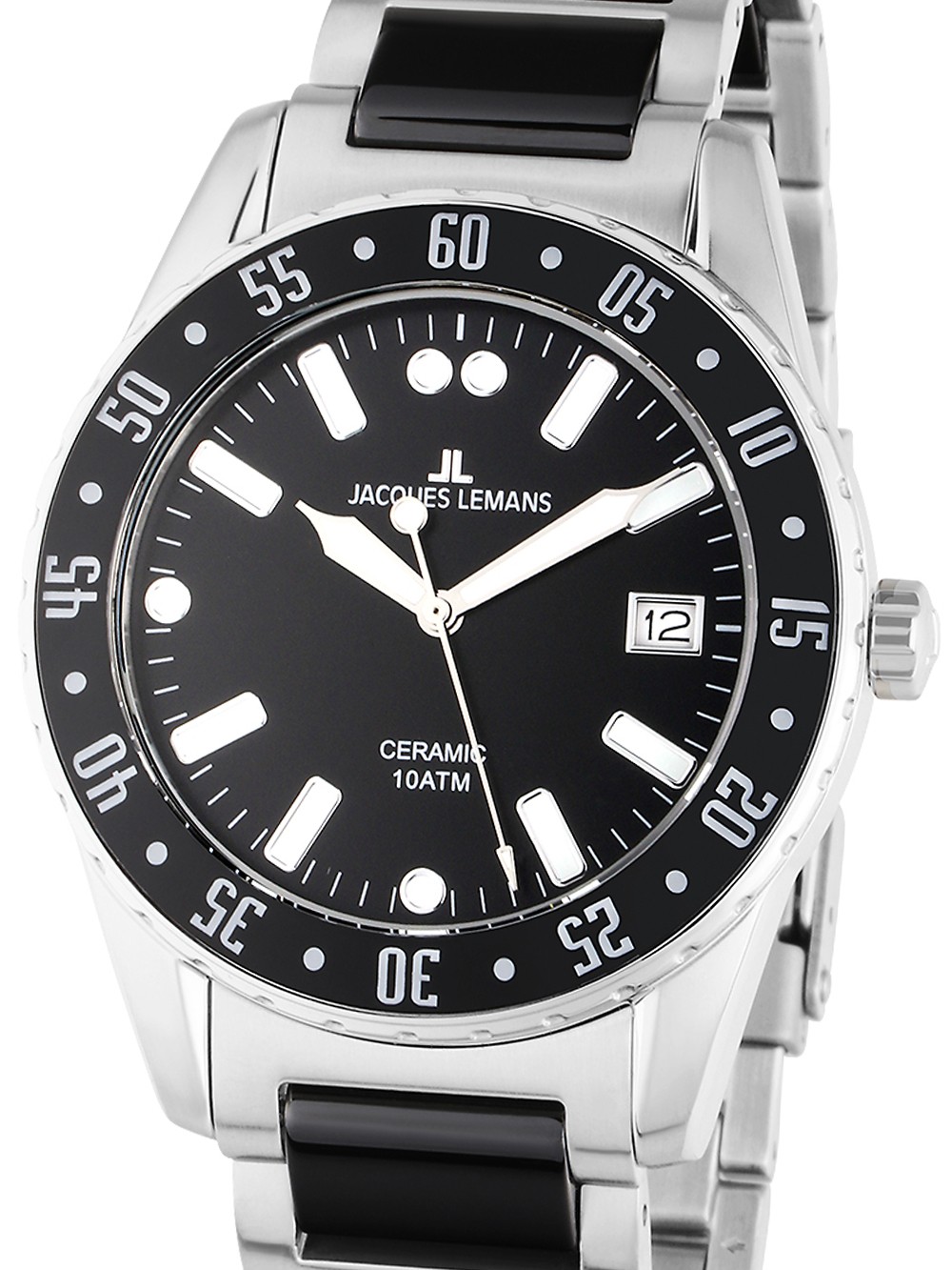 orologio uomo Jacques Lemans 42-10A Liverpool Ceramic Mens Watch 42mm 10ATM