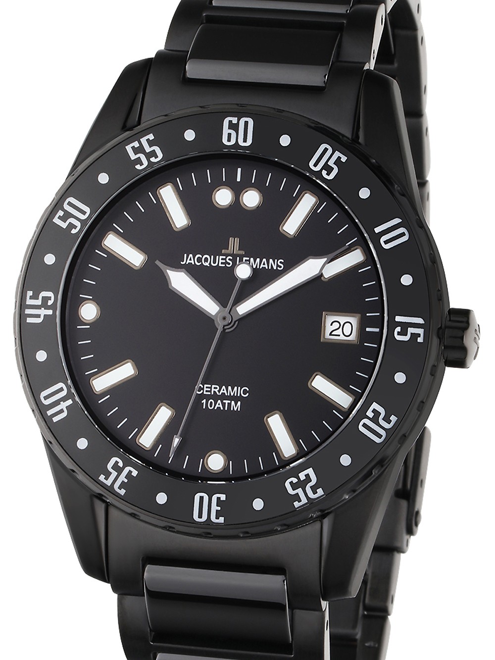 orologio uomo Jacques Lemans 42-10D Liverpool Ceramic Mens Watch 42mm 10ATM