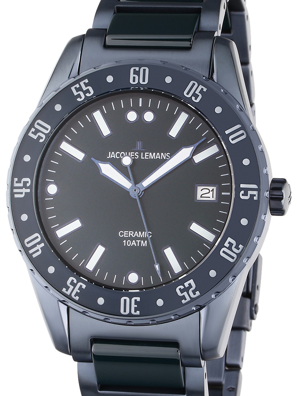 orologio uomo Jacques Lemans 42-10E Liverpool Ceramic Mens Watch 42mm 10ATM