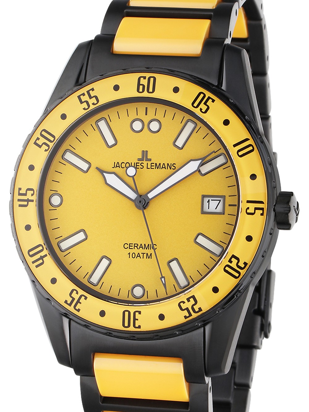 orologio uomo Jacques Lemans 42-10I Liverpool Ceramic Mens Watch 42mm 10ATM