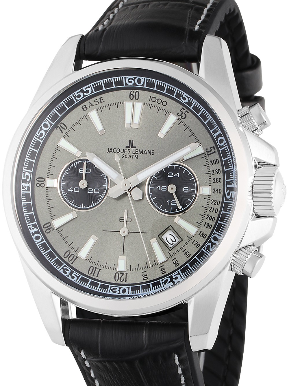 orologio uomo Jacques Lemans 1-2117Q Liverpool Mens Chronograph 44mm 20ATM