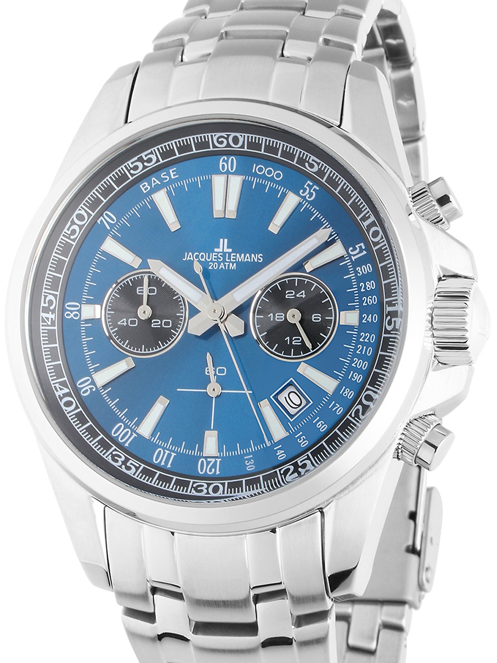 orologio uomo Jacques Lemans 1-2117ZC Liverpool Mens Chronograph 44mm 20ATM