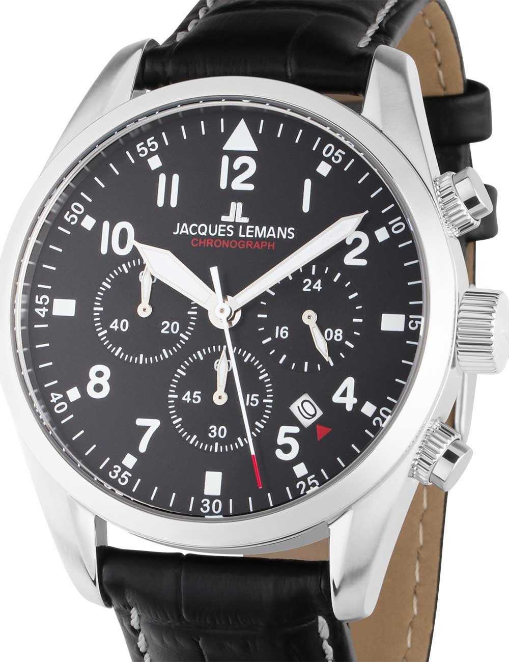 orologio uomo Jacques Lemans 42-2A Barcelona Mens Chronograph 42mm 10ATM